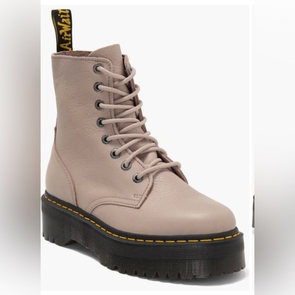 Dr Martens Jadon Vintage Taupe Pisa Platform lace up combat Boots size 12 men - Picture 11 of 11